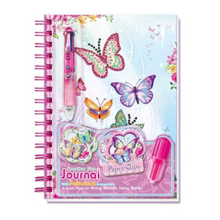Spiralbunden anteckningsbok - fjärilar 2