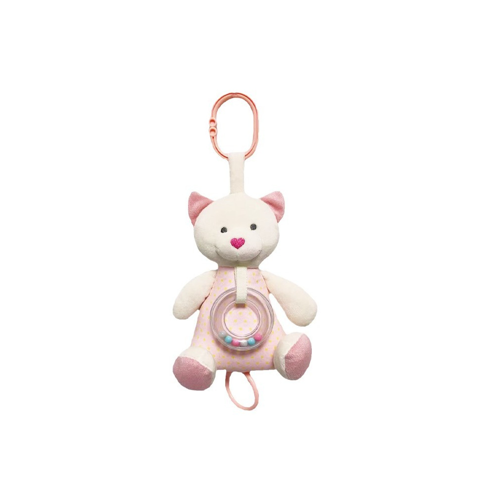Pozytywka miś 18 cm różowy Pozytywka miś 18 cm różowy