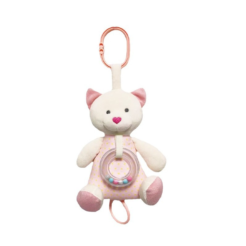 Speldosa björn 18 cm rosa