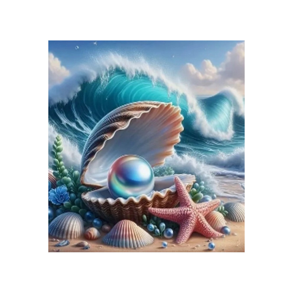 Diamantmosaik - musselkust Diamantmosaik - musselkust