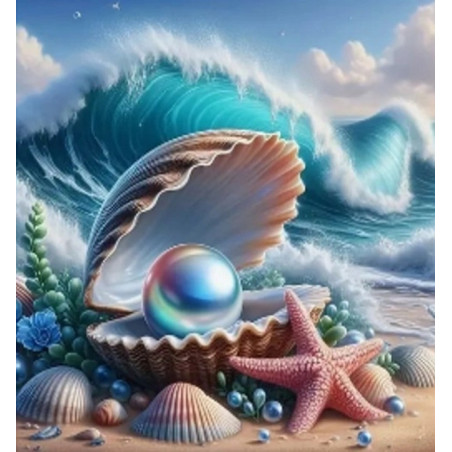 Diamantmosaik - musselkust