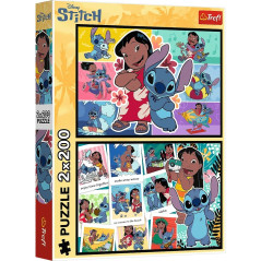 Pussel med 2x200 bitar av Stitchs glada liv | HandlaSmidigt.se