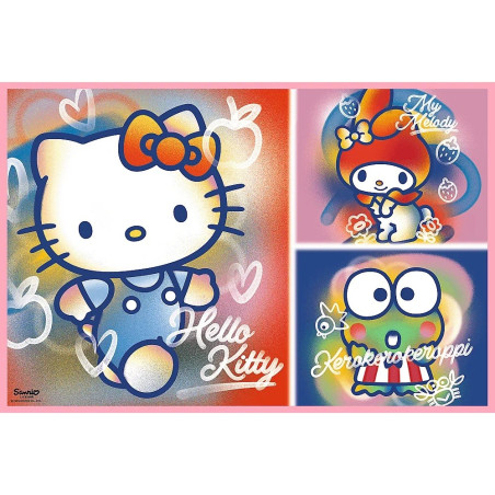 Pussel med 2x200 bitar Hello Kitty och vänner