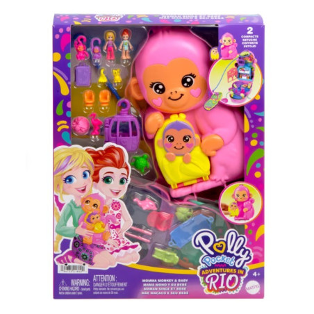 Polly Pocket kompaktväska apa