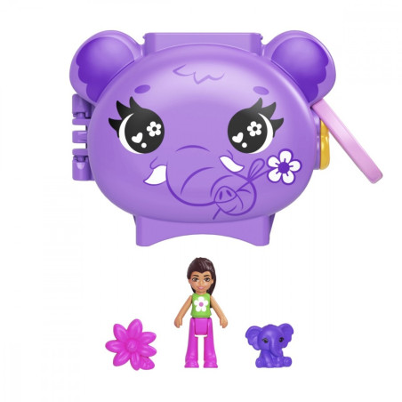 Set med Polly Pocket-figurer, elefant