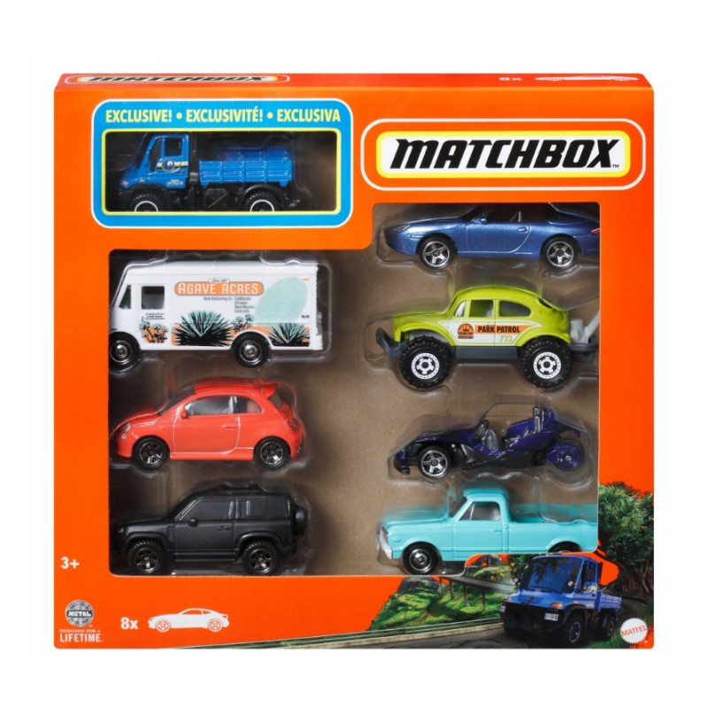 Matchbox 8-pak 164 mix fordon set