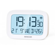 Väckarklocka med termometer, radiostyrd klocka dcf77