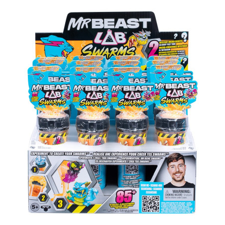 Figurki mr beast lab - tuba svärm 2-pack display 12 stycken
