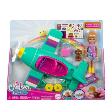 Barbie docka flygplan chelsea