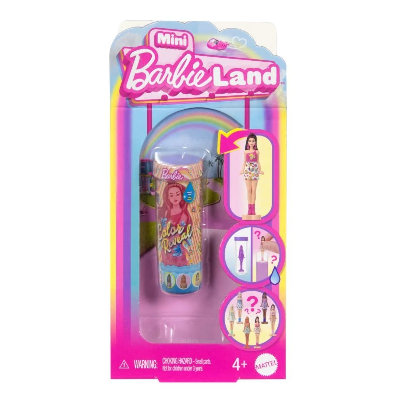 Mini Barbie docka Mini Barbie-land färgavslöjande mix