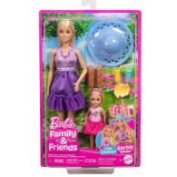 Barbie docka familj och vänners systrar på picknick
