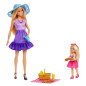 Barbie docka familj och vänners systrar på picknick