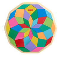 Trä mandala pussel pussel