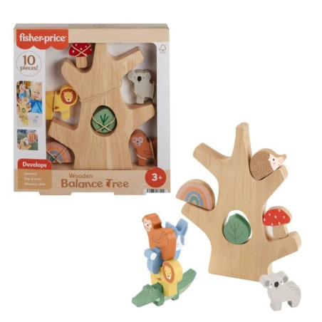 Trä trädklossbyggsats