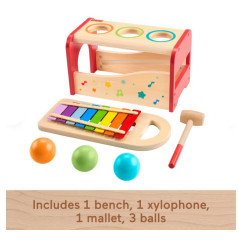 Trä leksak musikaliska cymbaler trä