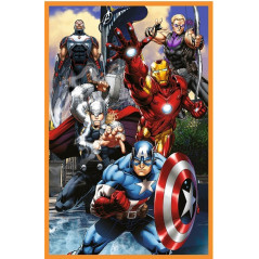 Pussel med 3x80 elementer fulle av actiondagar med Avengers. | HandlaSmidigt.se
