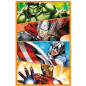 Pussel med 3x80 elementer fulle av actiondagar med Avengers.