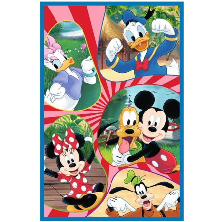 Pussel med 3x80 element med Musses klubbhus-teamet