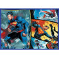 Pussel med 4x250 Superman-motiv modig