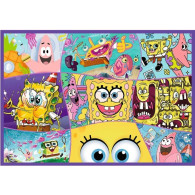 Pussel med 4x250 element SpongeBob - en galen värld