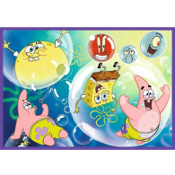 Pussel med 4x250 element SpongeBob - en galen värld