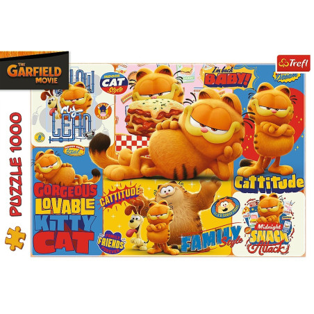 Pussel med 1000 Garfield-äventyrsdelar