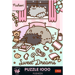 Pussel med 1000 Pusheen-elementer