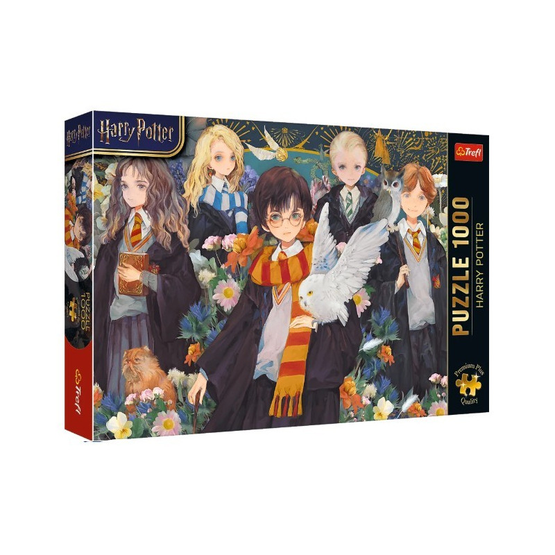 Pussel med 1000 Harry Potter-element.