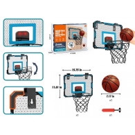 Basketbollskiva med boll och pump