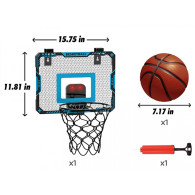 Basketbollskiva med boll och pump