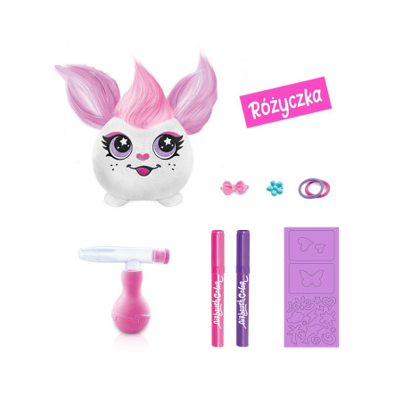 Maskotprojekt plus plyschhår - set med handhållen airbrush ros