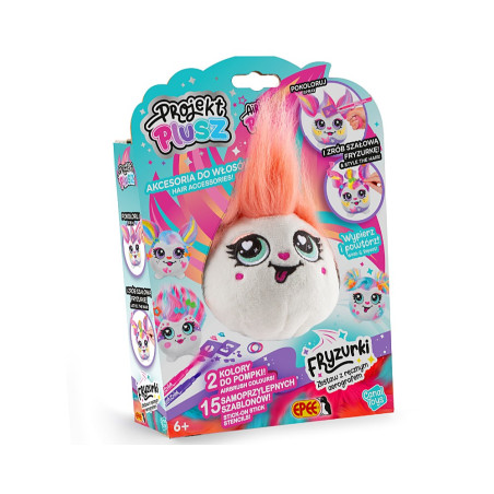 Maskotka projekt plusz fryzurki - set med handhållen aerograf gnista