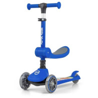 Scooter sparkcykel fluffig blå