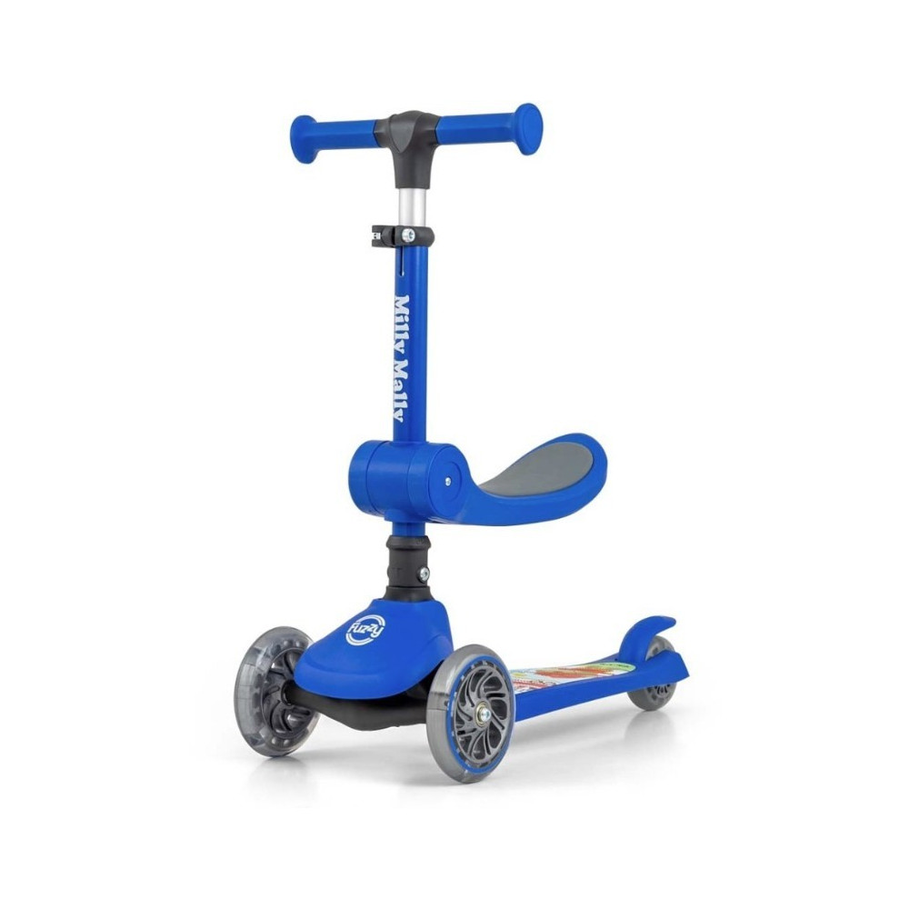 Scooter sparkcykel fluffig blå