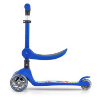 Scooter sparkcykel fluffig blå