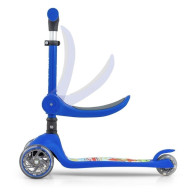 Scooter sparkcykel fluffig blå