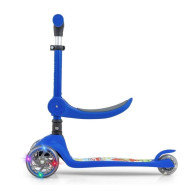 Scooter sparkcykel fluffig blå