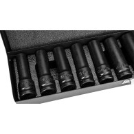 Hylsnyckelsats 1/2', 10-24 mm, 11 delar.