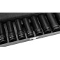 Hylsnyckelsats 1/2', 10-24 mm, 11 delar.