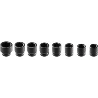 Slagnyckelinsatser 3/4', 26-38 mm, set med 8 stycken.