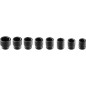 Slagnyckelinsatser 3/4', 26-38 mm, set med 8 stycken.