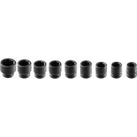 Skruvmejselbits 1', 27-50 mm, set med 9 st.