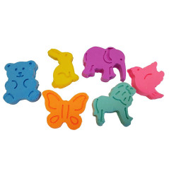 Plastilina 60g 1 röd form.