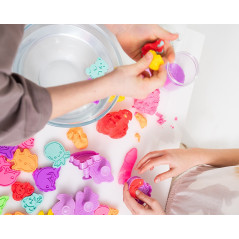 Plastilina 60g 1 röd form.