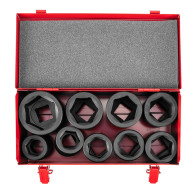 Skruvmejselbits 1', 27-50 mm, set med 9 st.