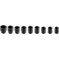 Skruvmejselbits 1', 27-50 mm, set med 9 st.