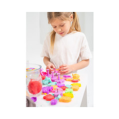 Plastilin lerdeg 2x50g 2 formar rosa lila.