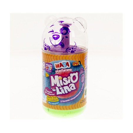 Plastilin lerdeg 2x50g 2 formar grön blå