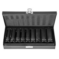 Nasadki udarowe 1/2', E10-E24, zestaw 9 szt., CrMo