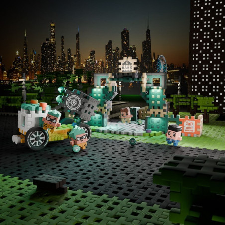 Mini våffelklossar - bankrån med 148 delar